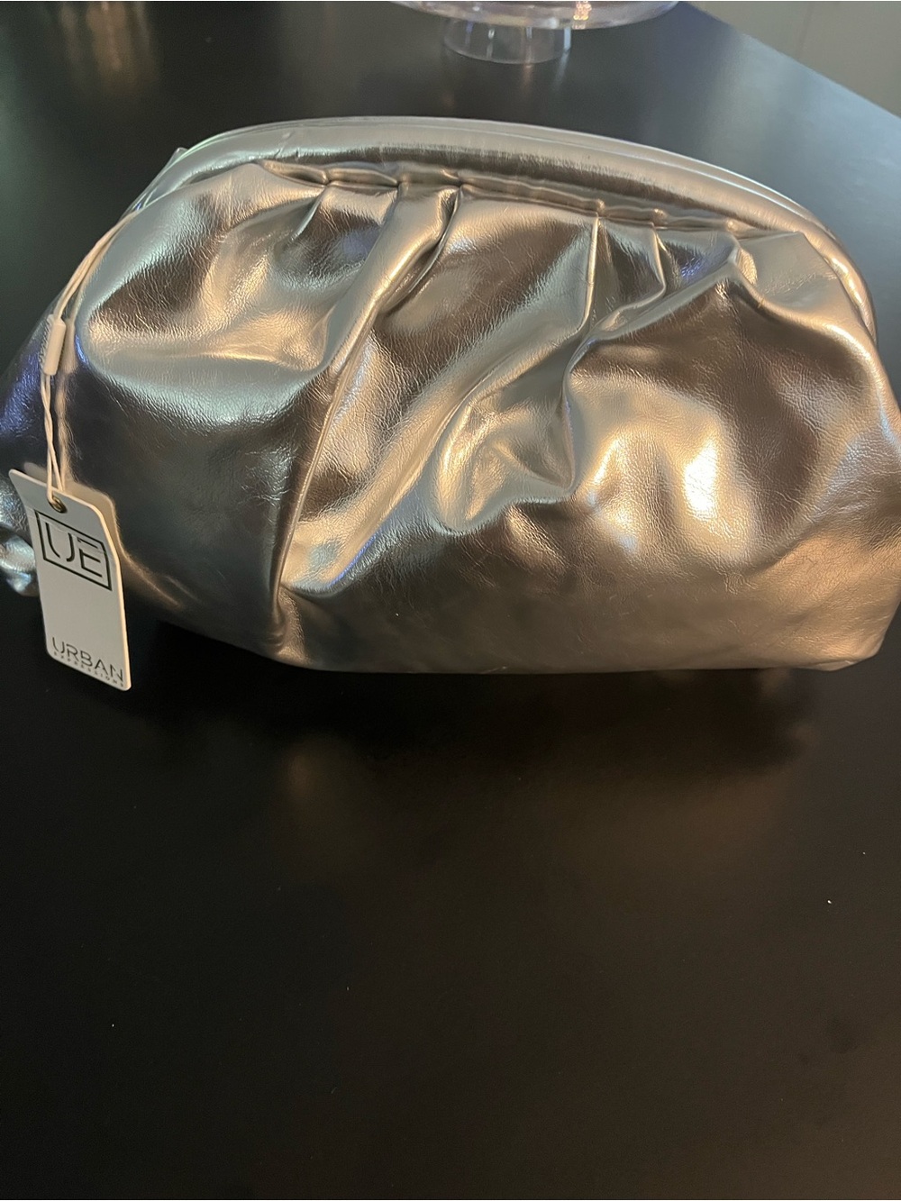 Urban Expressions Silver Metallic Clutch New